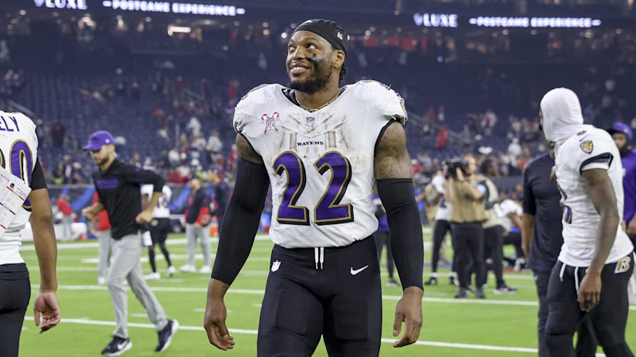 Baltimore Ravens running back Derrick Henry. | Troy Taormina-Imagn Images