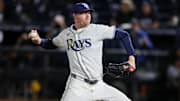 Sep 4, 2025; Tampa, Florida, USA; Tampa Bay Rays pitcher Pete Fairbanks (29) throws a pitch against the Cleveland Guardians in the ninth inning at George M. Steinbrenner Field. 
