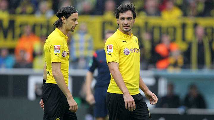 Neven Subotic und Mats Hummels gemeinsam im BVB-Trikot. Neven Subotic und Mats Hummels gemeinsam im BVB-Trikot.
