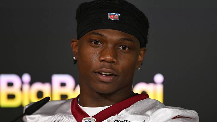 Washington Commanders running back Jacory Croskey-Merritt