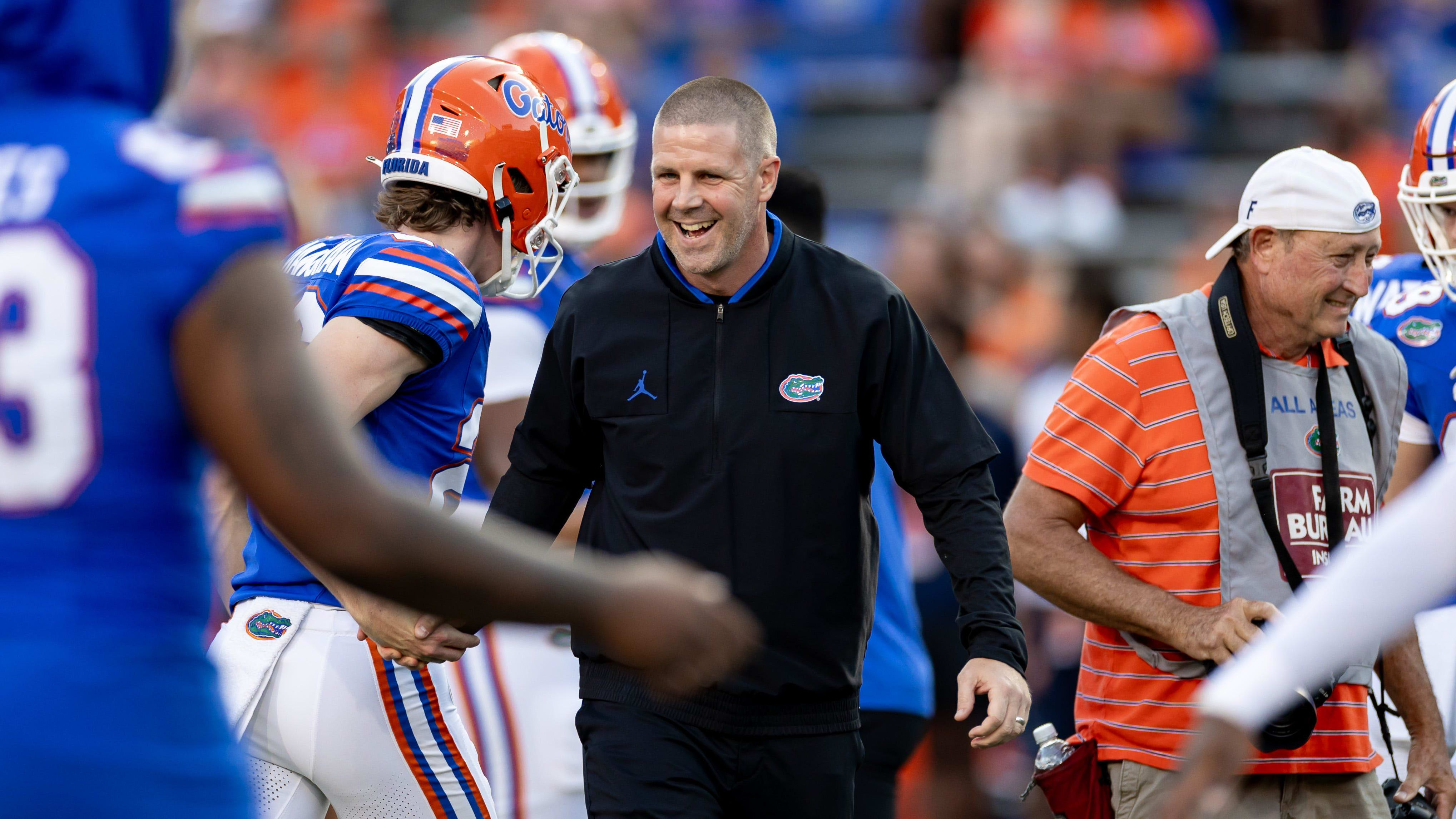 Florida Gators head coach Billy Napier