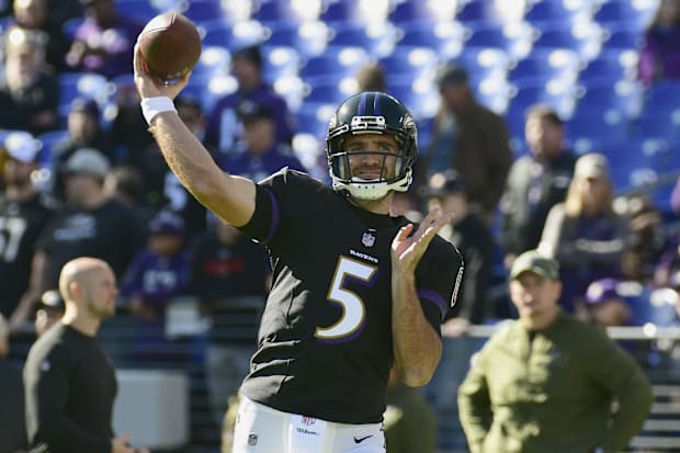 Baltimore Ravens quarterback Joe Flacco