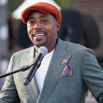 Producer and Florida A&M University alumnus Will Packer speaks during an event held to officially open FAMU's new Will Packer Performing Arts Amphitheater during the school's homecoming festivities Friday, Oct. 29, 2021.

Famu Homecoming 102921 Ts 287