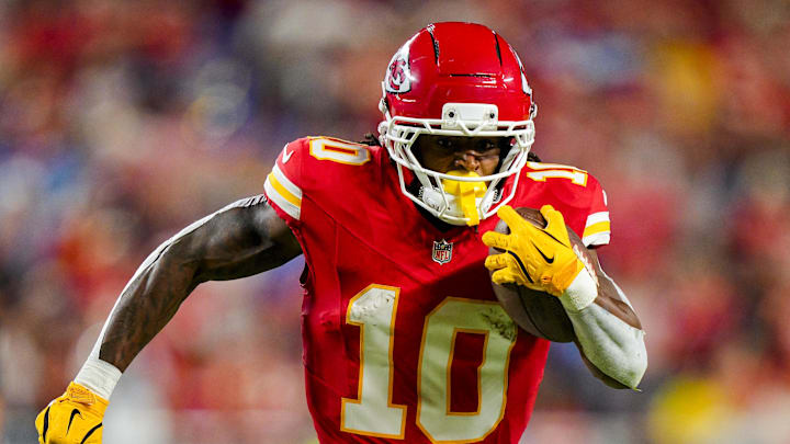 Chiefs RB Isiah Pacheco faces the Washington Commanders in Week 8.