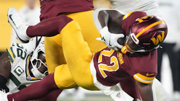 Washington Commanders running back Jacory Croskey-Merritt