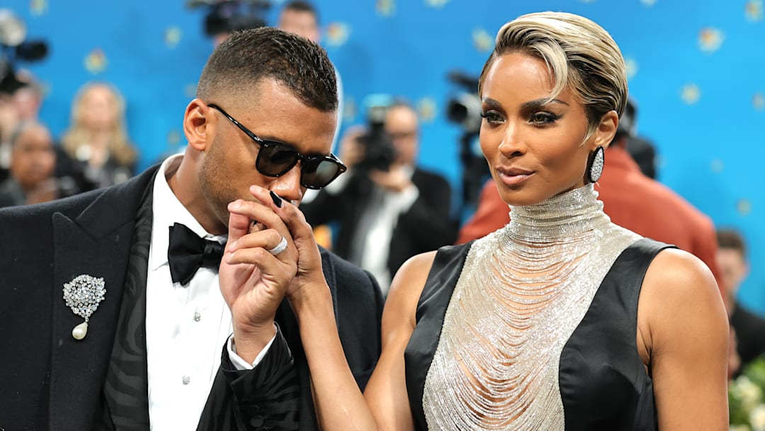 New York Giants QB Russell Wilson and Ciara at the 2025 Met Gala