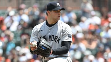 Jul 14, 2024; Baltimore, Maryland, USA;  New York Yankees pitcher Tommy Kahnle (41) delivers a sixth inning pitch against the Baltimore Orioles at Oriole Park at Camden Yards. Mandatory Credit: James A. Pittman-USA TODAY Sports