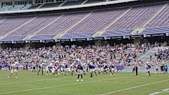 TCU Football spring game at Amon G. Carter stadium
