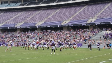 TCU football wrapped up spring practice with the Spring Scrimmage on April 27 at Amon G. Carter Stadium. 