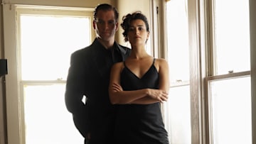 Michael Weatherly & Cote de Pablo of NCIS. Photo: Art Streiber/CBS © 2005 CBS Broadcasting Inc. All Rights Reserved