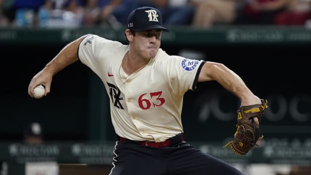 Matt Festa pitched 2 2/3 of perfect relief in Friday's 4-3 loss to the Rangers.