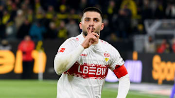 Beim 3:3 im Hinspiel in Dortmund schnürte Deniz Undav einen Dreierpack