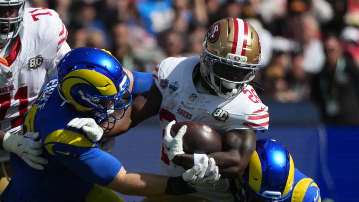 San Francisco 49ers running back Kaelon Black (26)