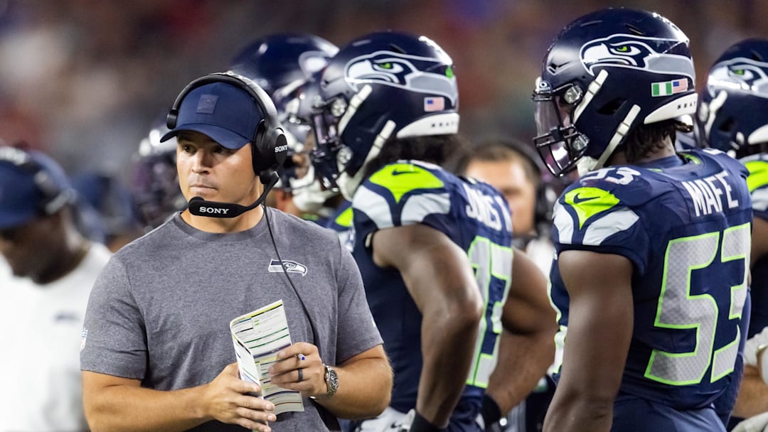 Seattle Seahawks head coach Mike Macdonald