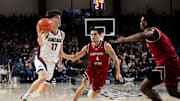 Gonzaga Bulldogs guard Mario Saint-Supery (17).