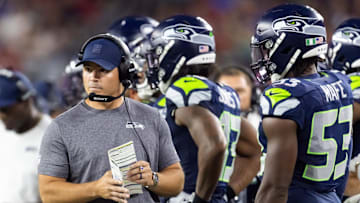 Seattle Seahawks head coach Mike Macdonald