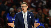 Mar 7, 2020; Greenville, SC, USA; Kentucky Wildcats head coach Matthew Mitchell gives directions during the first half against the Mississippi State Bulldogs at Bon Secours Wellness Arena. Mandatory Credit: Jeremy Brevard-Imagn Images