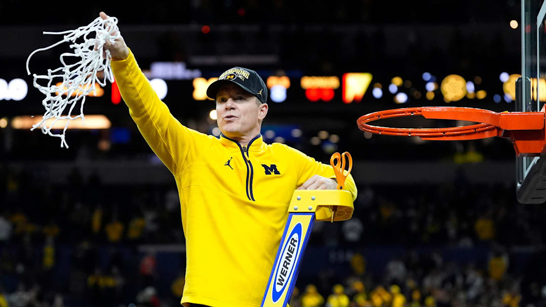 Michigan head coach Dusty May.