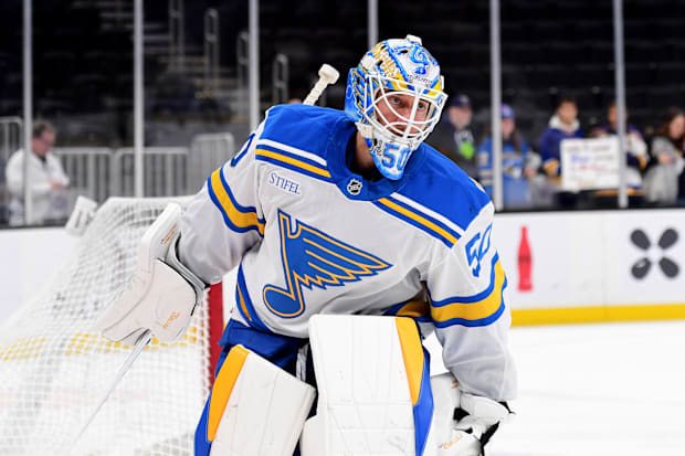 St. Louis Blues goaltender Jordan Binnington