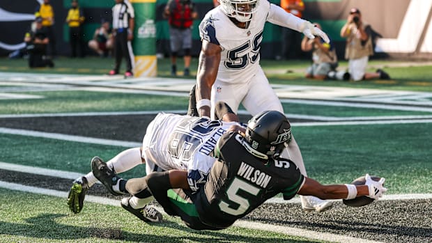 New York Jets wide receiver Garrett Wilso