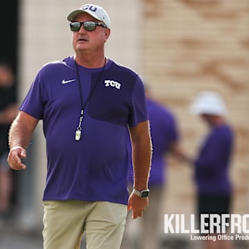 TCU Head Coach Sonny Dykes on the first day of fall camp, 08/01/2025