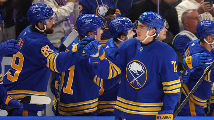 Tage Thompson and the Sabres are home favorites on Wednesday night.
