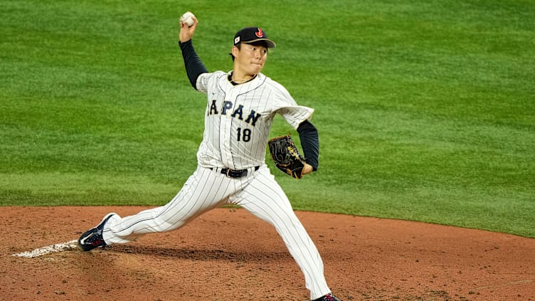 Orix Buffaloes starting pitcher Yoshinobu Yamamoto