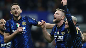 Stefan de Vrij, Milan Skriniar e Federico Dimarco