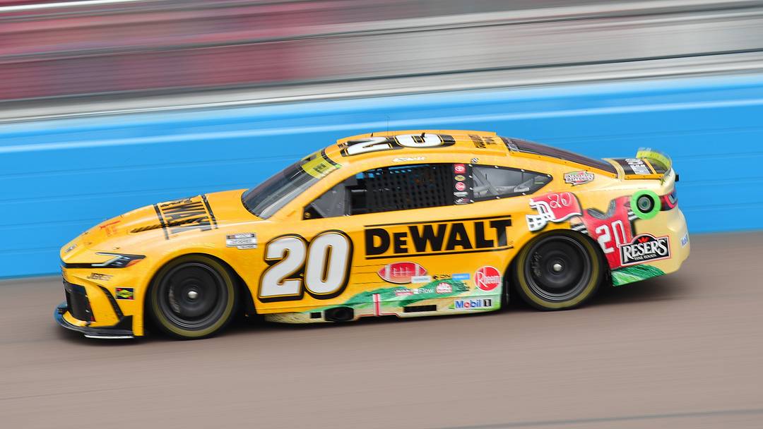 Oct 17, 2026; Avondale, Arizona, USA; Joe Gibbs Racing driver Christopher Bell (20) during practice for the Freeway Insurance 500 at Phoenix Raceway. Mandatory Credit: Gary A. Vasquez-Imagn Images Oct 17, 2026; Avondale, Arizona, USA; Joe Gibbs Racing driver Christopher Bell (20) during practice for the Freeway Insurance 500 at Phoenix Raceway. Mandatory Credit: Gary A. Vasquez-Imagn Images