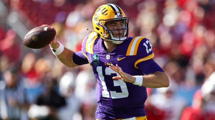 LSU Tigers quarterback Garrett Nussmeier