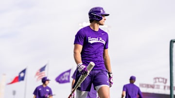 Chase Brunson prepares for Game 1 of TCU's first home series of the year. 