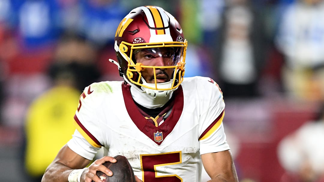 Washington Commanders quarterback Jayden Daniels