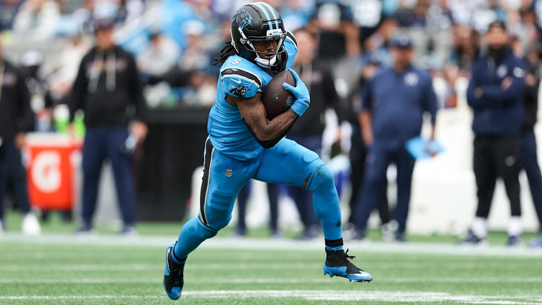 Carolina Panthers running back Rico Dowdle.