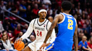 San Diego State Aztecs guard Taj DeGourville (24).