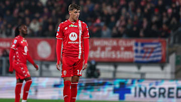 Daniel Maldini of AC Monza seen in action during Serie A...