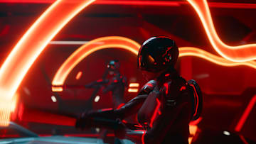 A scene from Disney's Live Action TRON: ARES. Photo Courtesey of DIsney. © 2025 Disney Enterprises, Inc. All Rights Reserved.