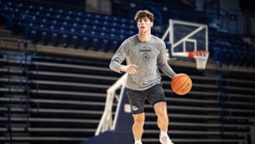 Gonzaga Bulldogs guard Mario Saint-Supery 