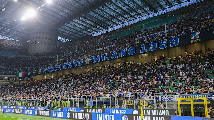 FC Internazionale supporters seen during the Serie A 2024/25...