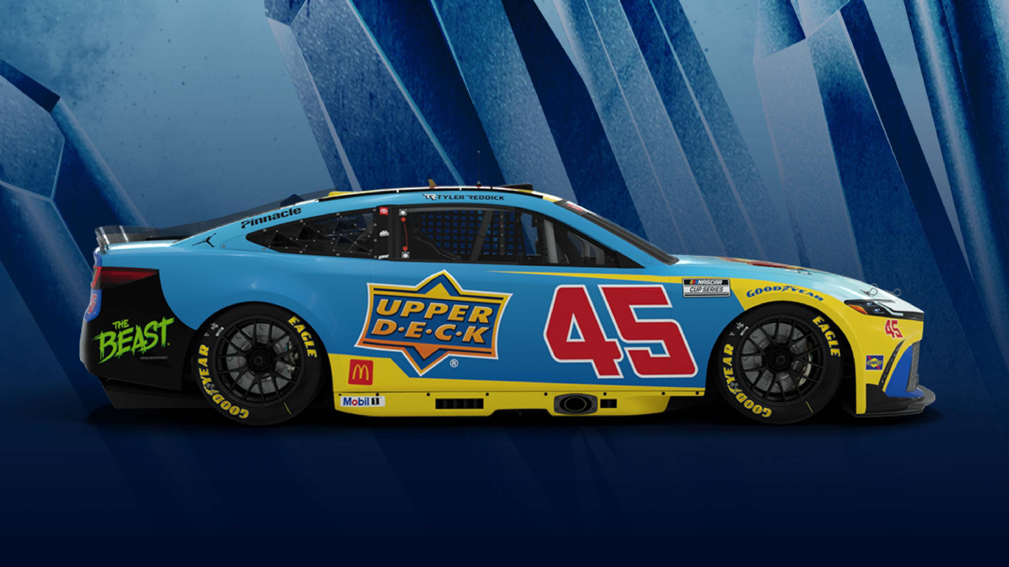 Tyler Reddick Running Superman Scheme in Collaboration with Upper Deck