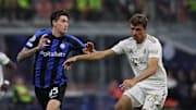 Alessandro Bastoni (left) and Thomas Müller (right) look poised to feature from the start for Bayern Munich vs. Inter Milan.