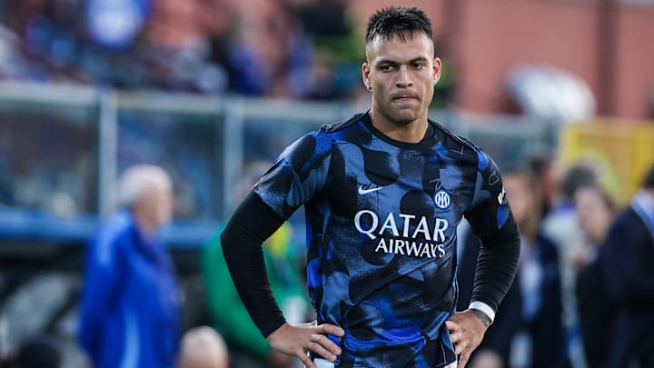 Lautaro Martinez of FC Internazionale seen during Serie A... Lautaro Martinez of FC Internazionale seen during Serie A...