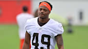 May 25, 2022; Berea, OH, USA; Cleveland Browns safety Nate Meadors (49) walks off the field during organized team activities at CrossCountry Mortgage Campus. Mandatory Credit: Ken Blaze-Imagn Images