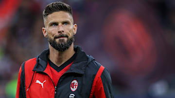 Olivier Giroud of AC Milan seen during the Serie A 2023/24...