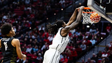 San Diego State Aztecs forward Pharaoh Compton (5).