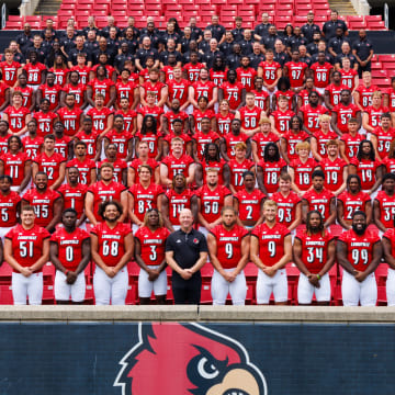 The Louisville football program's 2024 team photo.