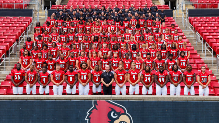 The Louisville football program's 2024 team photo.