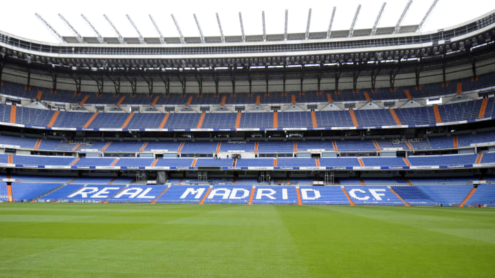 Interior view of the Santiago Bernabeu s