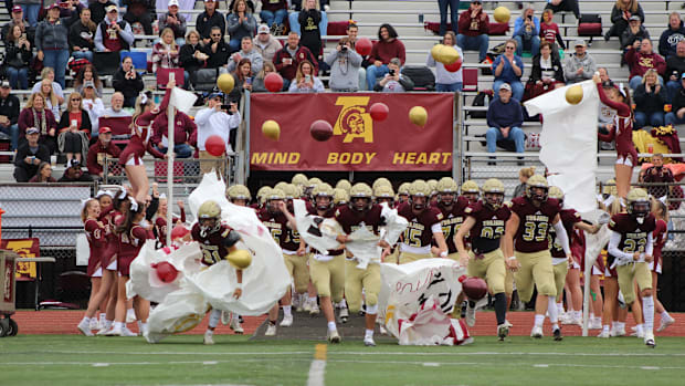 Reigning Maine high school football Class A state champion Thornton faces Portland in a state title rematch on October 19. 