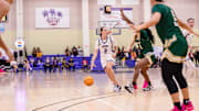 Madison Conner handles the ball in No. 17 TCU women's basketball's win over South Florida on Saturday, November 30, 2024 in the Cayman Islands Classic.