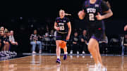 Hailey Van Lith handles the ball for No. 12 TCU in a win over UCF on December 21, 2025.